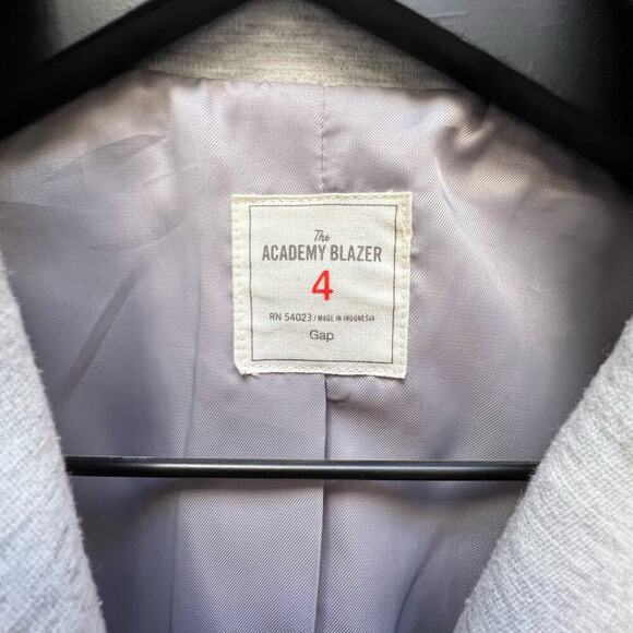 Gap The Academy Blazer Gray 2 Button Blazer  Size 4 - Picture 7 of 11